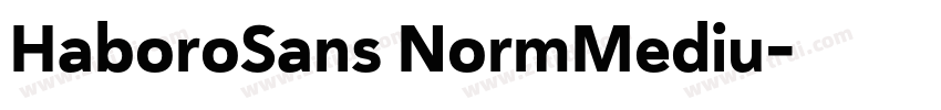 HaboroSans NormMediu字体转换